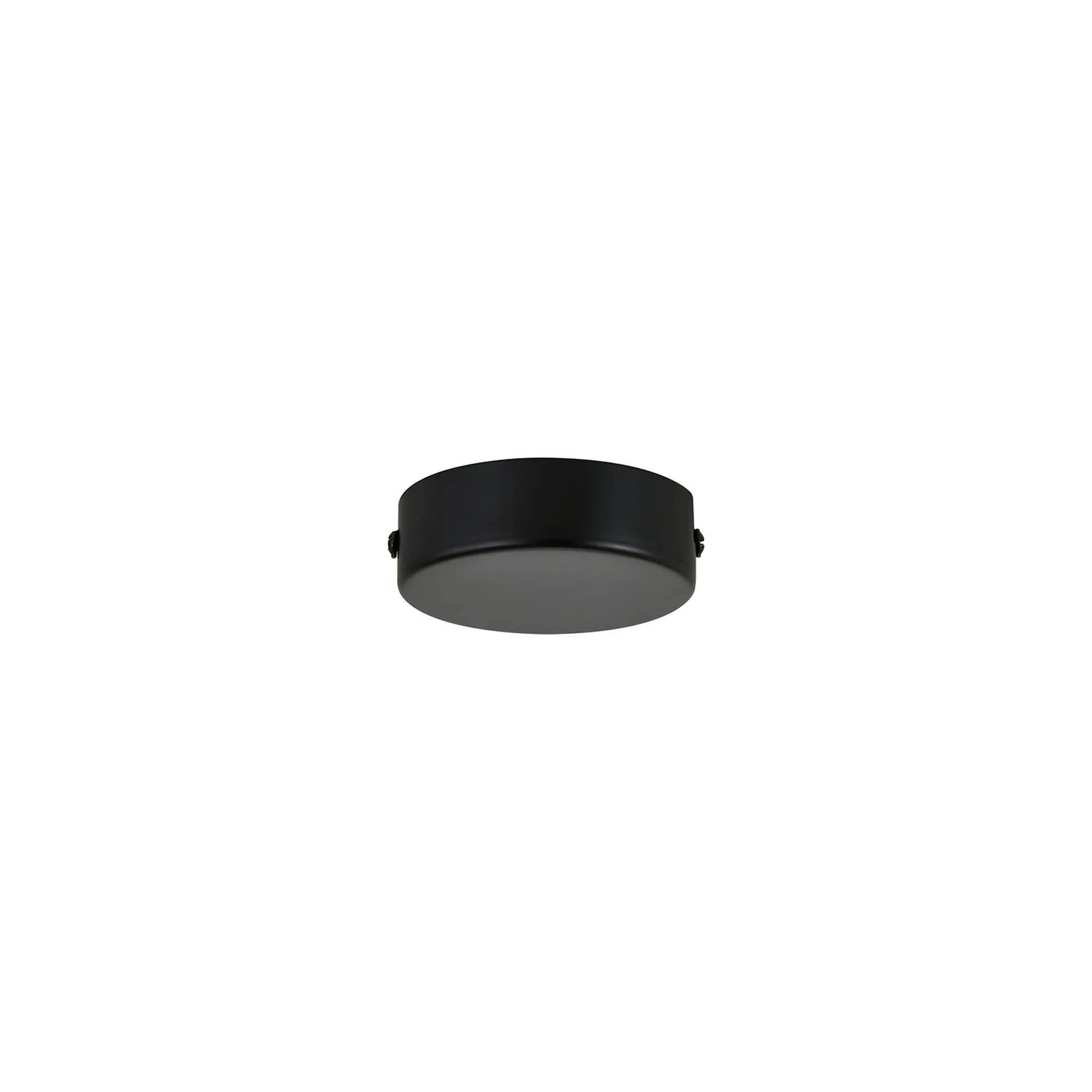 D1017MBK/NH  Hayes No Hole 8cm Round Ceiling Plate Matt Black